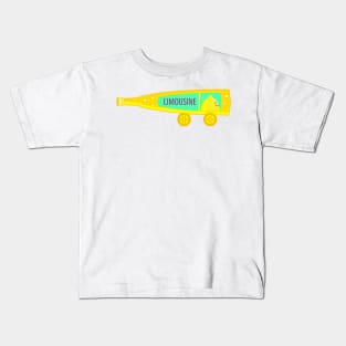 Funny lemonade limousine (b) Kids T-Shirt